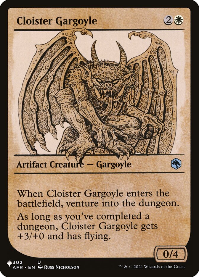 Cloister Gargoyle (Showcase) [The List] | Galactic Gamez