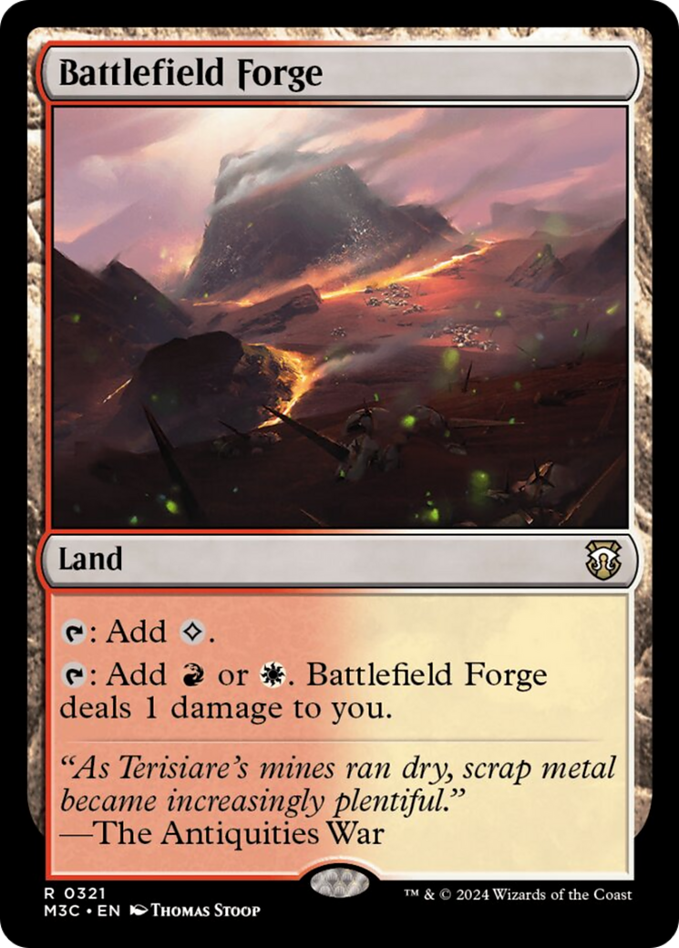 Battlefield Forge (Ripple Foil) [Modern Horizons 3 Commander] | Galactic Gamez