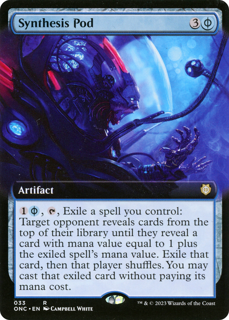 Synthesis Pod (Extended Art) [Phyrexia: All Will Be One Commander] | Galactic Gamez