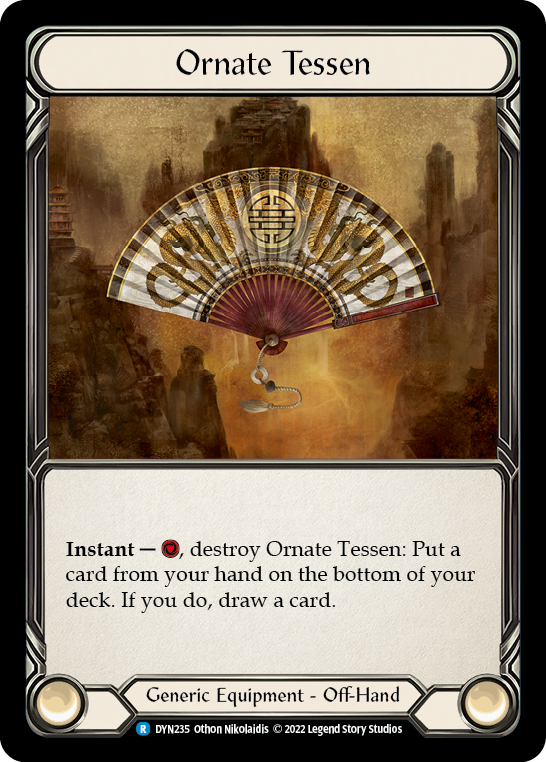 Ornate Tessen [DYN235] (Dynasty)  Cold Foil | Galactic Gamez