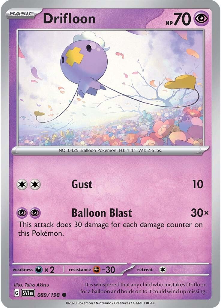 Drifloon (089/198) [Scarlet & Violet: Base Set] | Galactic Gamez