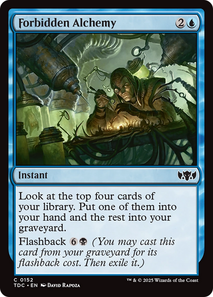 Forbidden Alchemy [Tarkir: Dragonstorm Commander] | Galactic Gamez