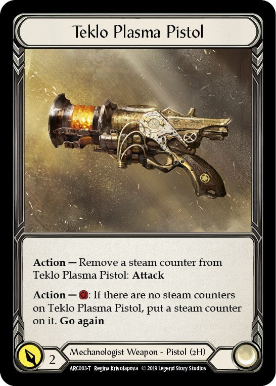 Teklo Plasma Pistol // Viserai, Rune Blood [ARC003 // ARC075] (Arcane Rising) | Galactic Gamez
