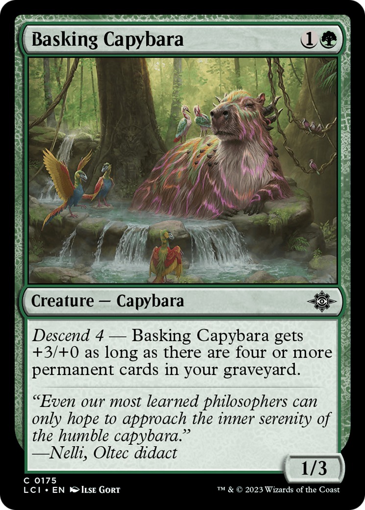 Basking Capybara [The Lost Caverns of Ixalan] | Galactic Gamez