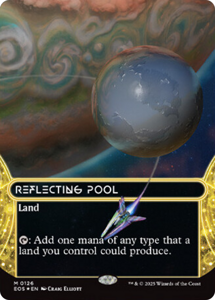 Reflecting Pool (0126) (Borderless) (Galaxy Foil) [Edge of Eternities: Stellar Sights] | Galactic Gamez