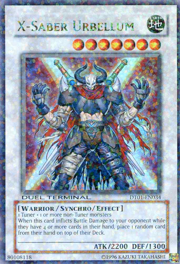 X-Saber Urbellum [DT01-EN034] Ultra Rare | Galactic Gamez