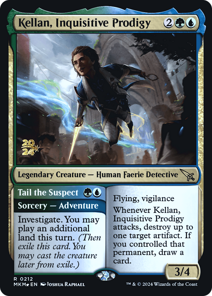 Kellan, Inquisitive Prodigy [Murders at Karlov Manor Prerelease Promos] | Galactic Gamez