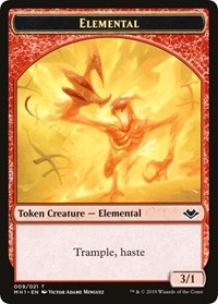 Elemental (009) // Spirit Double-Sided Token [Modern Horizons Tokens] | Galactic Gamez