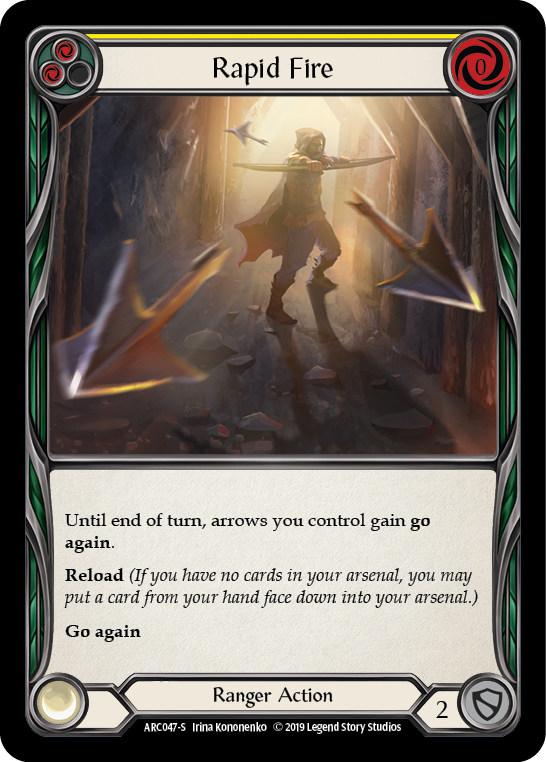 Rapid Fire [ARC047-S] (Arcane Rising)  1st Edition Rainbow Foil | Galactic Gamez