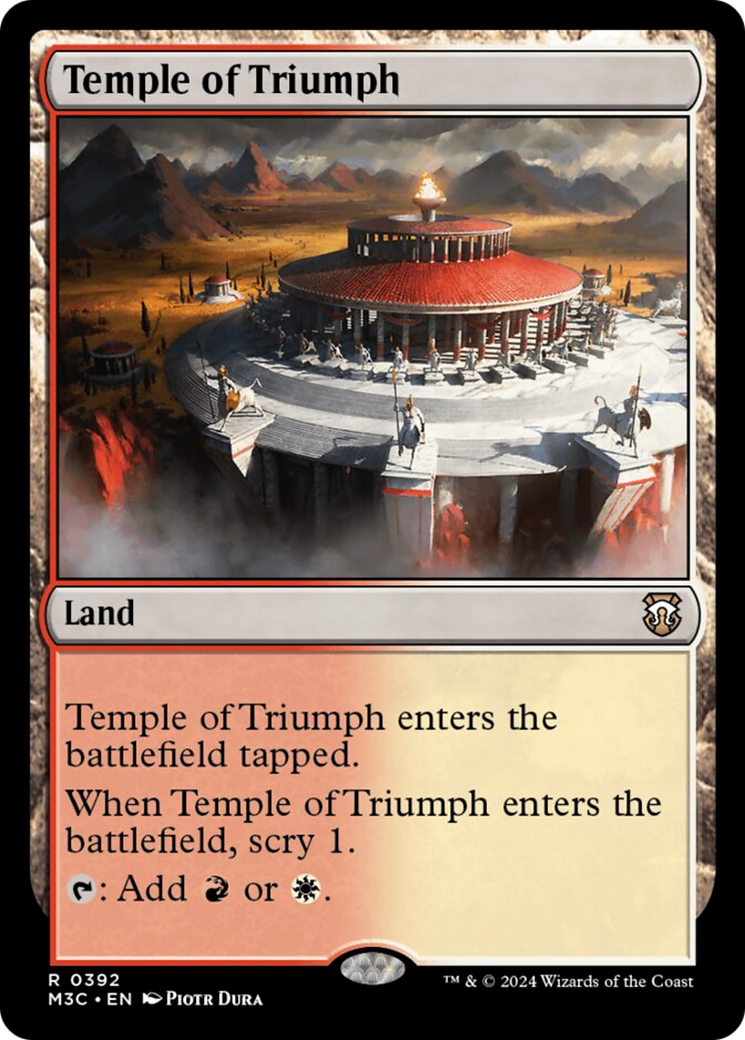 Temple of Triumph (Ripple Foil) [Modern Horizons 3 Commander] | Galactic Gamez