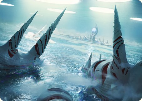 Seachrome Coast Art Card [Phyrexia: All Will Be One Art Series] | Galactic Gamez
