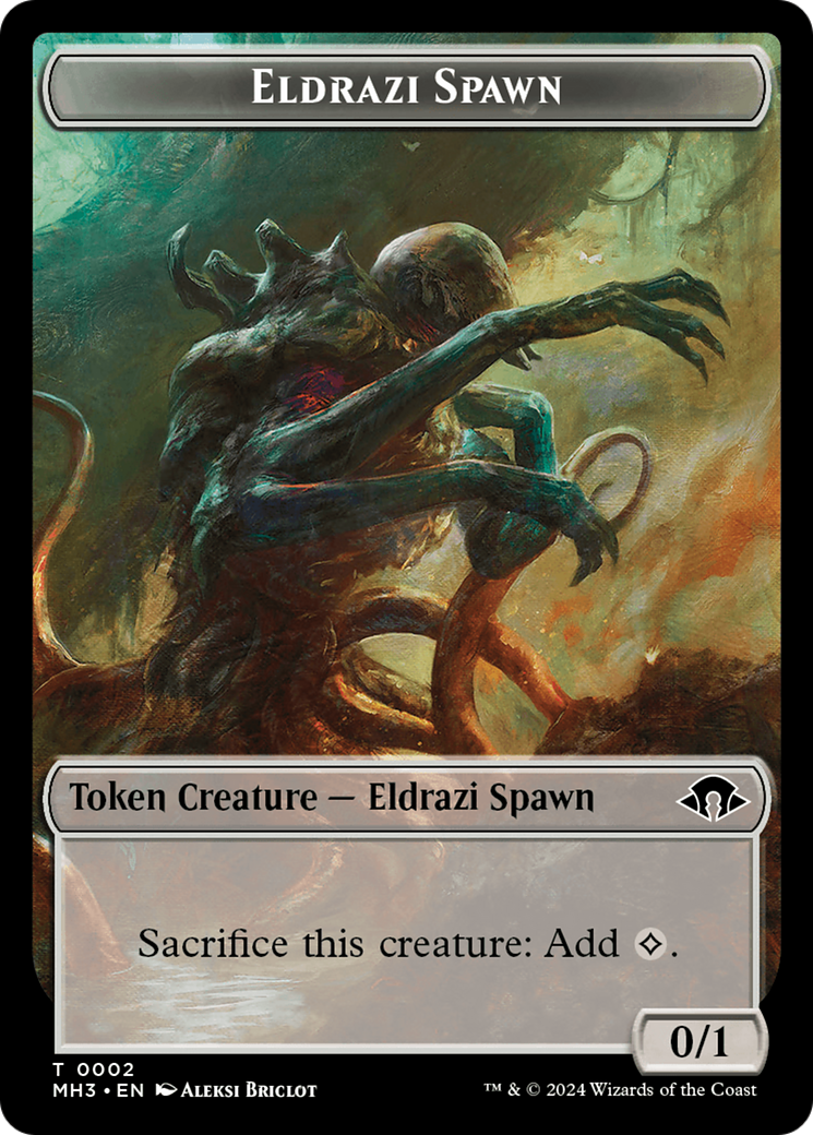 Eldrazi Spawn // Soldier Double-Sided Token [Modern Horizons 3 Tokens] | Galactic Gamez