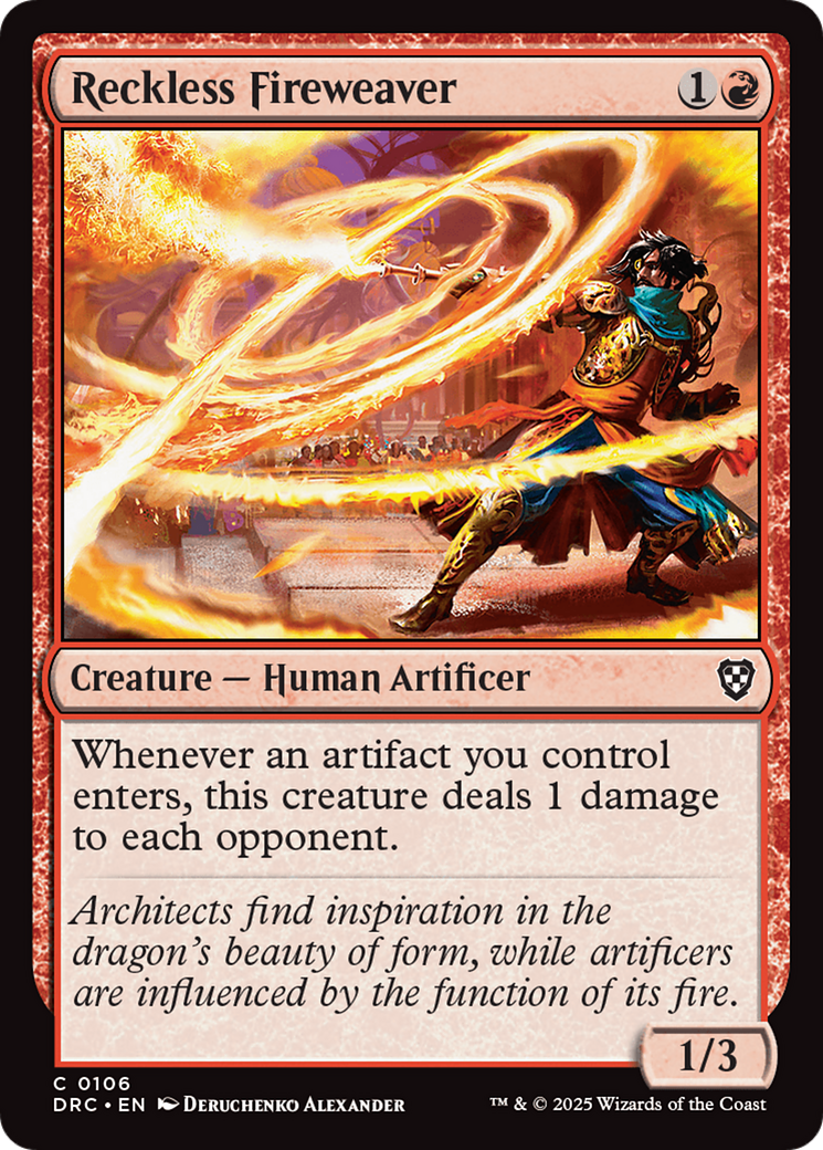 Reckless Fireweaver [Aetherdrift Commander] | Galactic Gamez