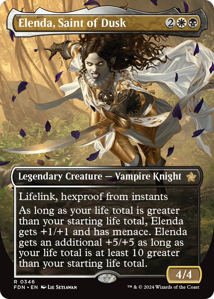 Elenda, Saint of Dusk (Borderless) [Foundations] | Galactic Gamez