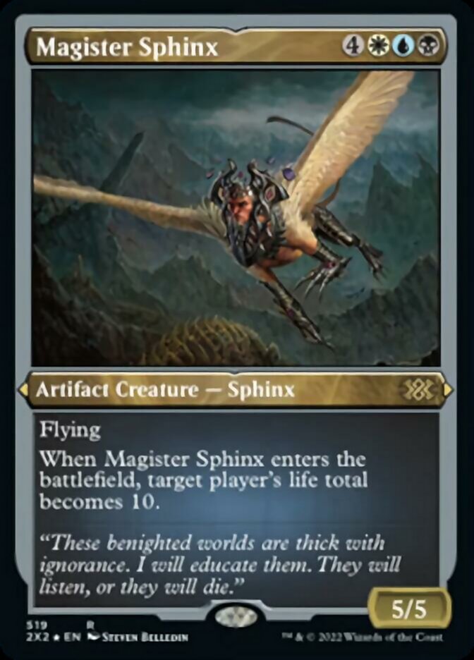 Magister Sphinx (Foil Etched) [Double Masters 2022] | Galactic Gamez