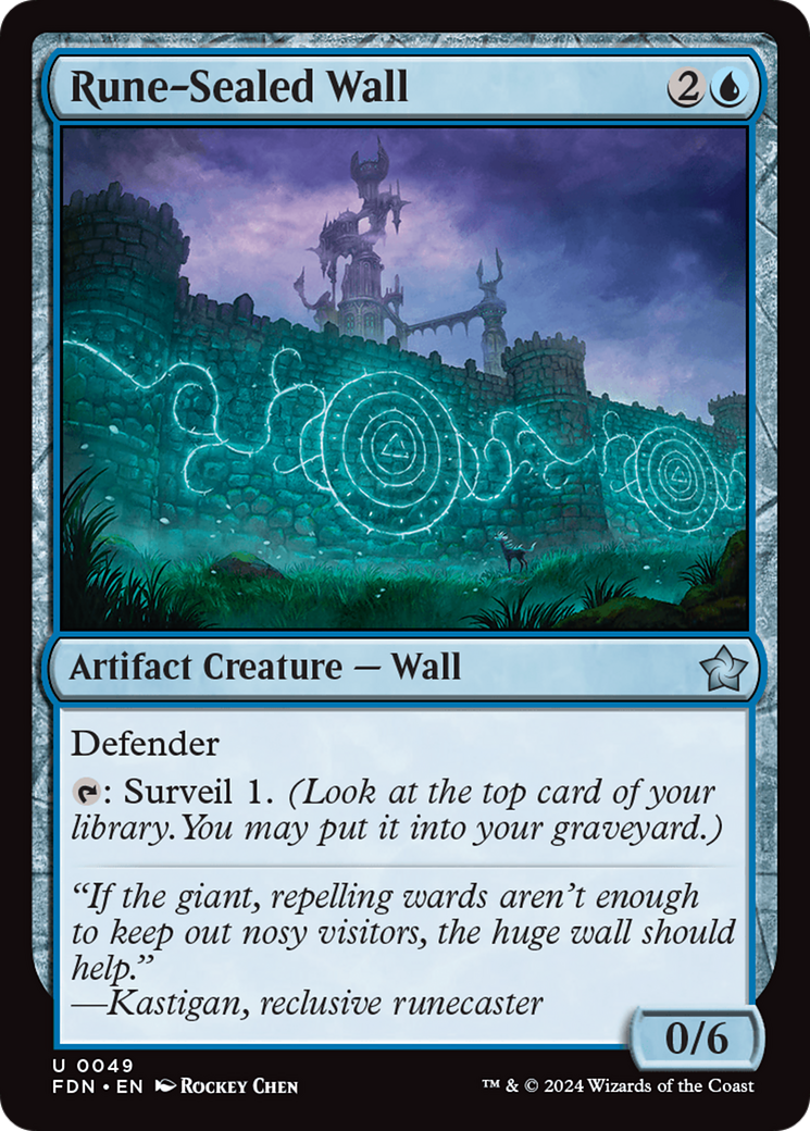 Rune-Sealed Wall [Foundations] | Galactic Gamez