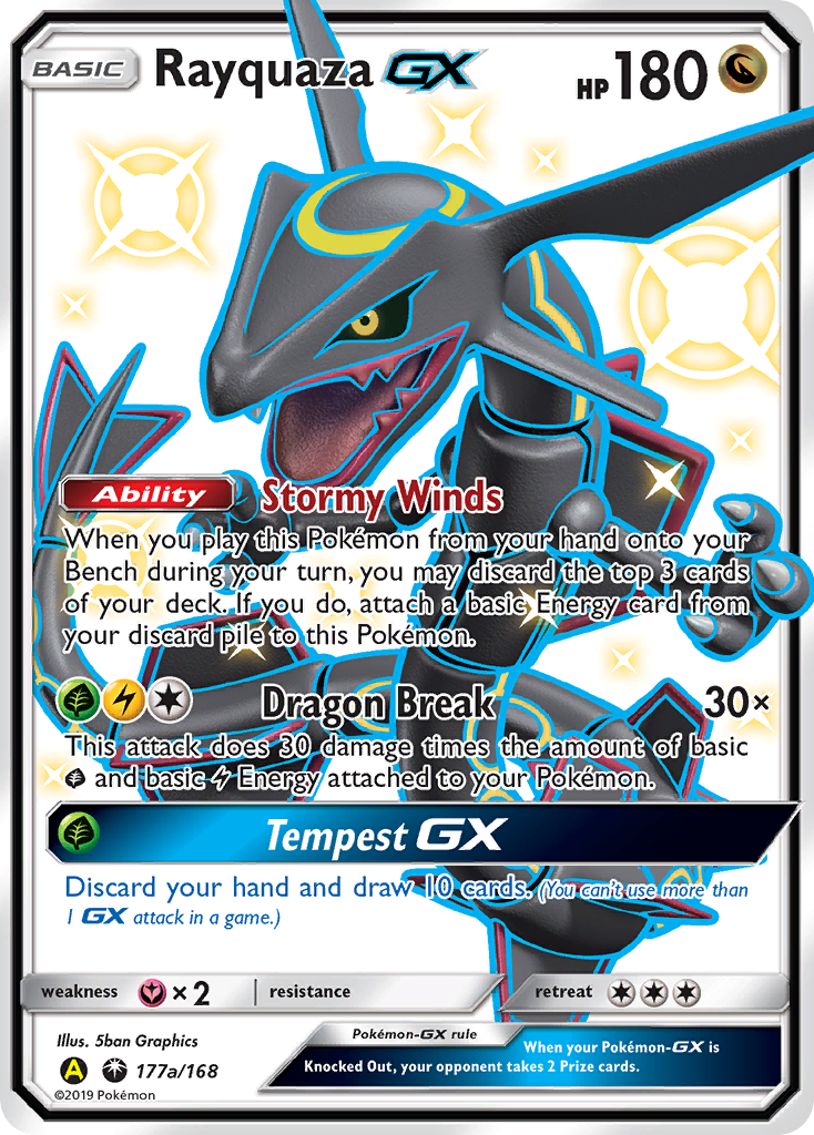 Rayquaza GX (177a/168) [Alternate Art Promos] | Galactic Gamez