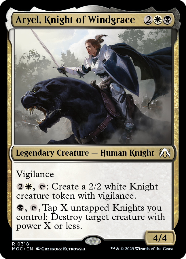 Aryel, Knight of Windgrace [March of the Machine Commander] | Galactic Gamez