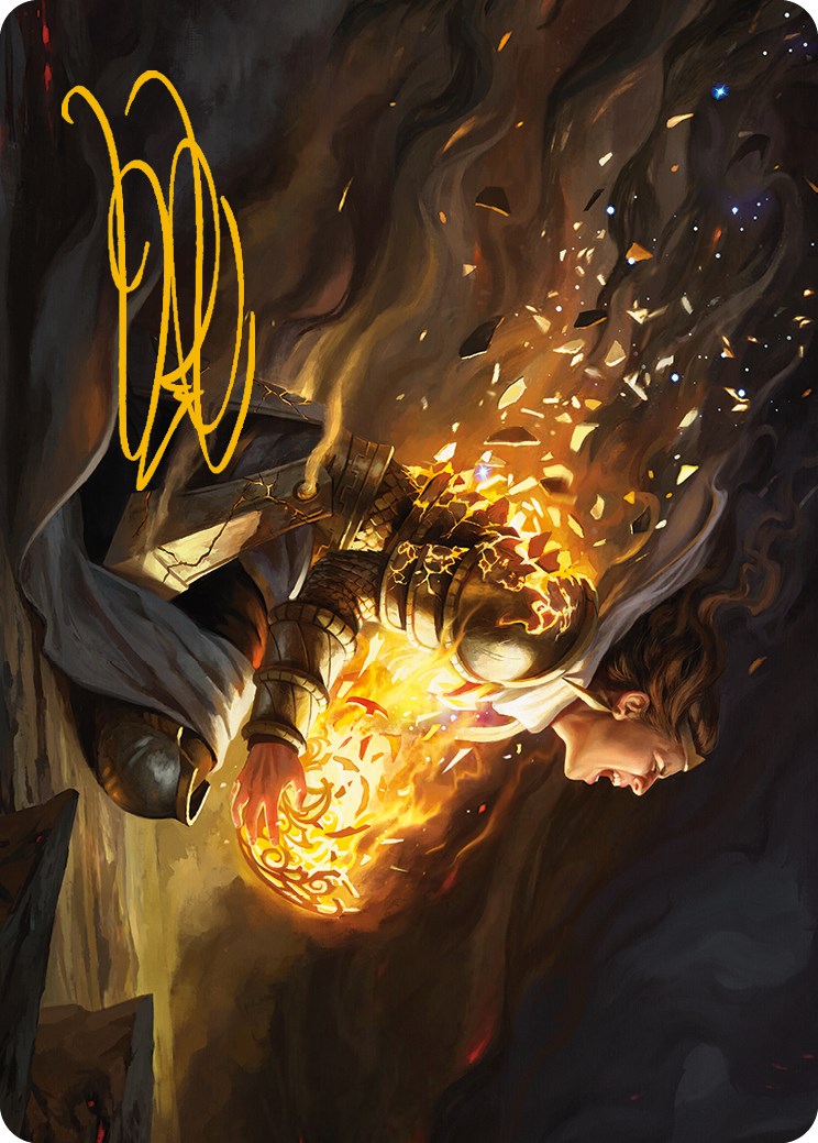 Vanish into Eternity Art Card (Gold-Stamped Signature) [Phyrexia: All Will Be One Art Series] | Galactic Gamez