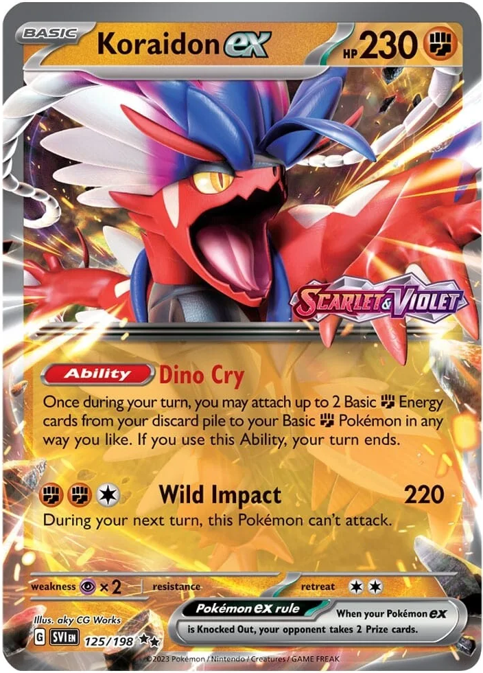 Koraidon ex (125/198) (Stamped) [Scarlet & Violet: Base Set] | Galactic Gamez