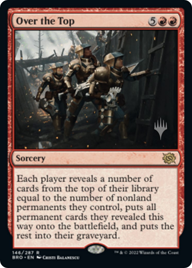 Over the Top (Promo Pack) [The Brothers' War Promos] | Galactic Gamez