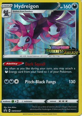 Hydreigon (SWSH037) (Prerelease Promo) [Sword & Shield: Black Star Promos] | Galactic Gamez