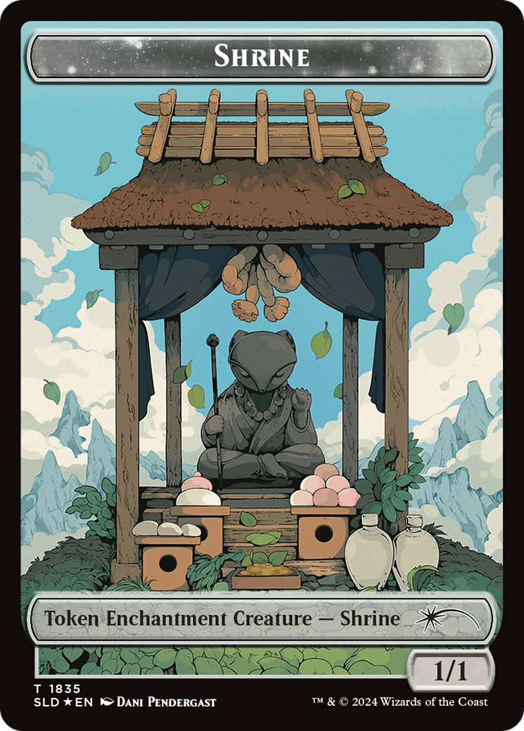 Shrine Token (Rainbow Foil) [Secret Lair: From Cute to Brute Tokens] | Galactic Gamez