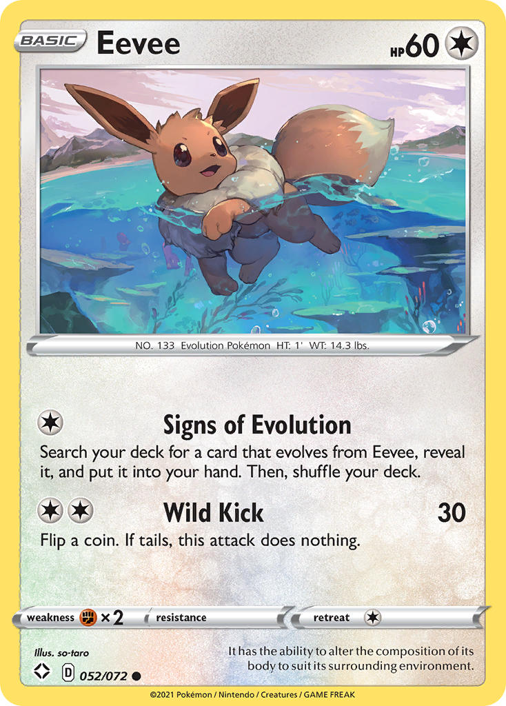 Eevee (052/072) [Sword & Shield: Shining Fates] | Galactic Gamez