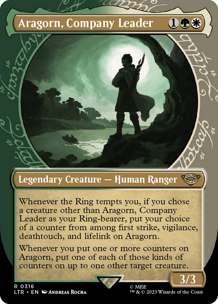 Aragorn, Company Leader (Showcase Ring Frame) [The Lord of the Rings: Tales of Middle-Earth] | Galactic Gamez