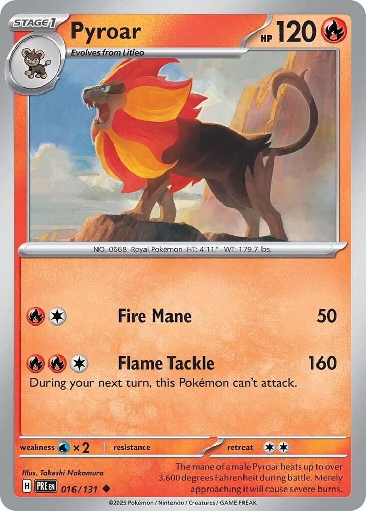 Pyroar (016/131) [Scarlet & Violet: Prismatic Evolutions] | Galactic Gamez