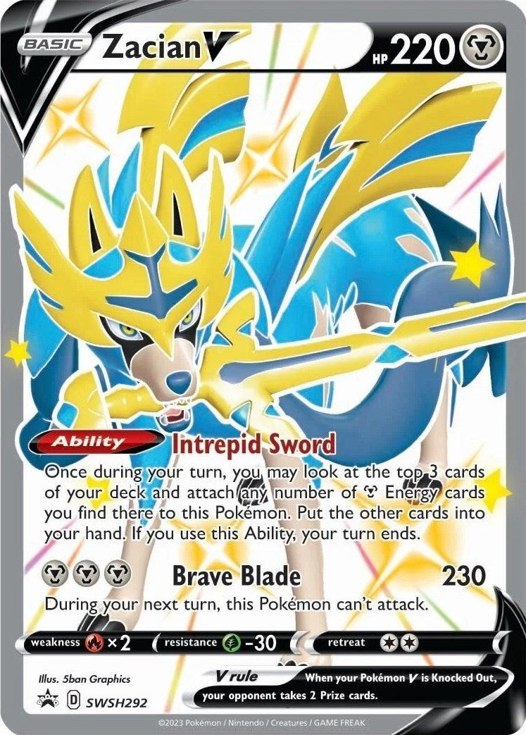 Zacian V (SWSH292) [Sword & Shield: Black Star Promos] | Galactic Gamez