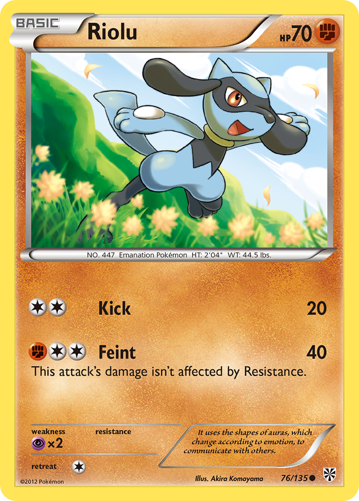 Riolu (76/135) [Black & White: Plasma Storm] | Galactic Gamez
