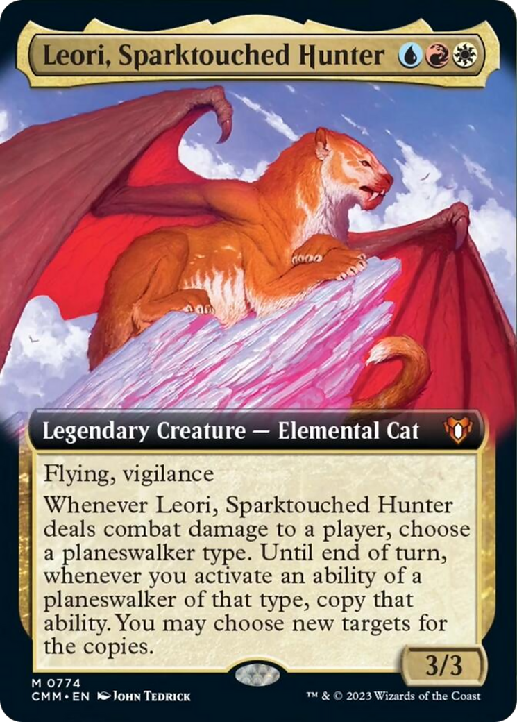 Leori, Sparktouched Hunter (Extended Art) [Commander Masters] | Galactic Gamez