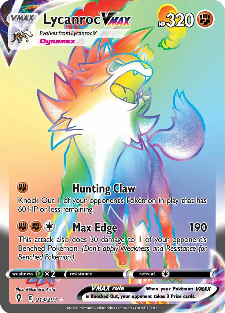 Lycanroc VMAX (213/203) [Sword & Shield: Evolving Skies] | Galactic Gamez