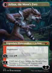Arlinn, the Pack's Hope // Arlinn, the Moon's Fury (Borderless) [Innistrad: Midnight Hunt] | Galactic Gamez