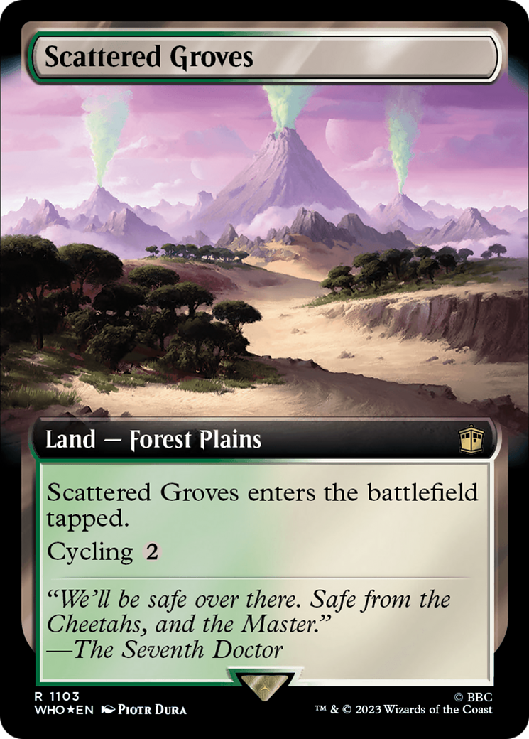 Scattered Groves (Extended Art) (Surge Foil) [Doctor Who] | Galactic Gamez