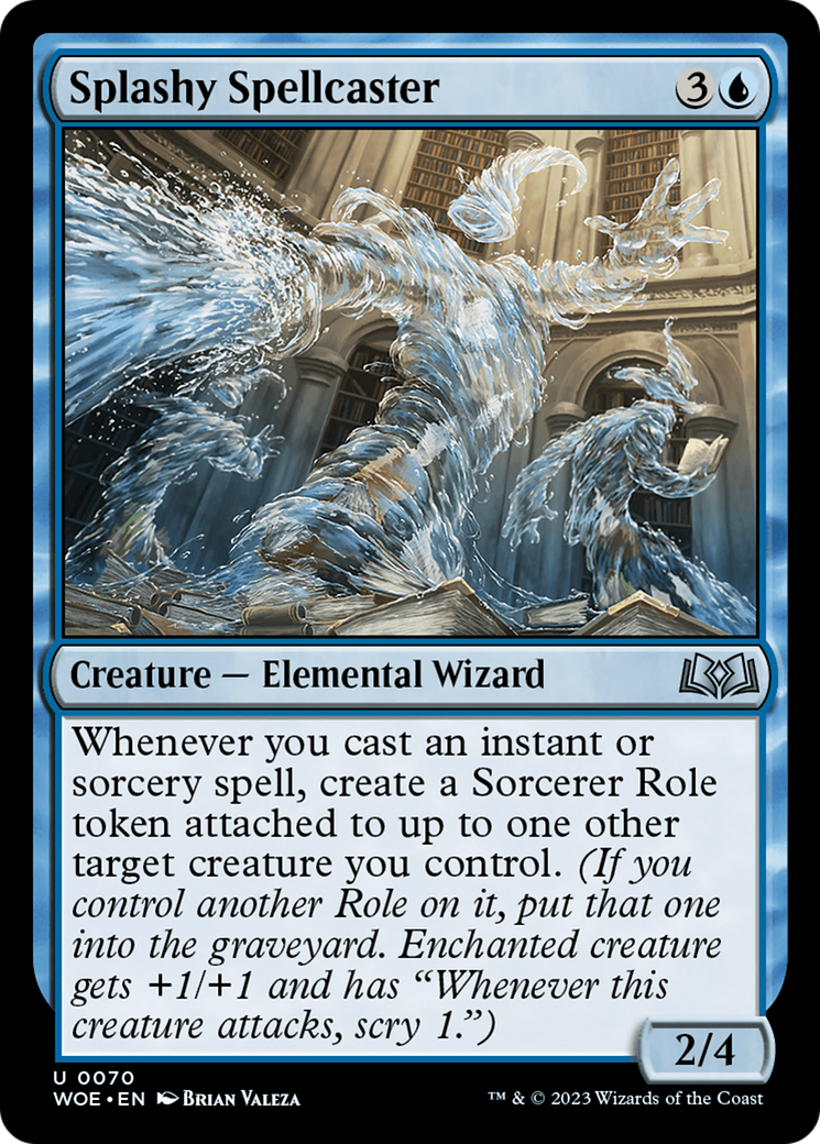 Splashy Spellcaster [Wilds of Eldraine] | Galactic Gamez