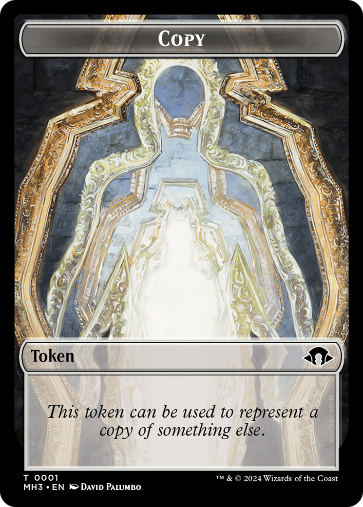 Thopter (Ripple Foil) // Copy Double-Sided Token [Modern Horizons 3 Commander Tokens] | Galactic Gamez