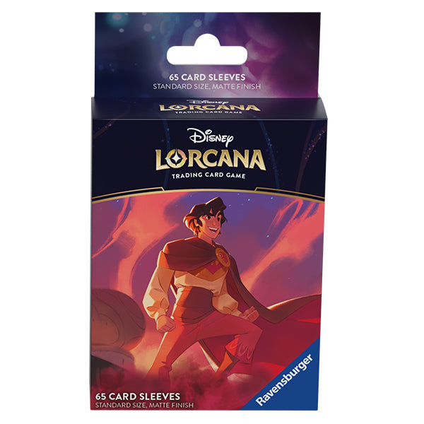 Card Sleeves: Disney Lorcana- Shimmering Skies- Aladdin (65ct) | Galactic Gamez