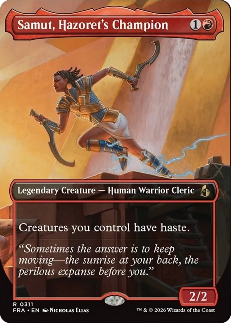 Samut, Hazoret's Champion (Borderless) [Reality Fracture] | Galactic Gamez