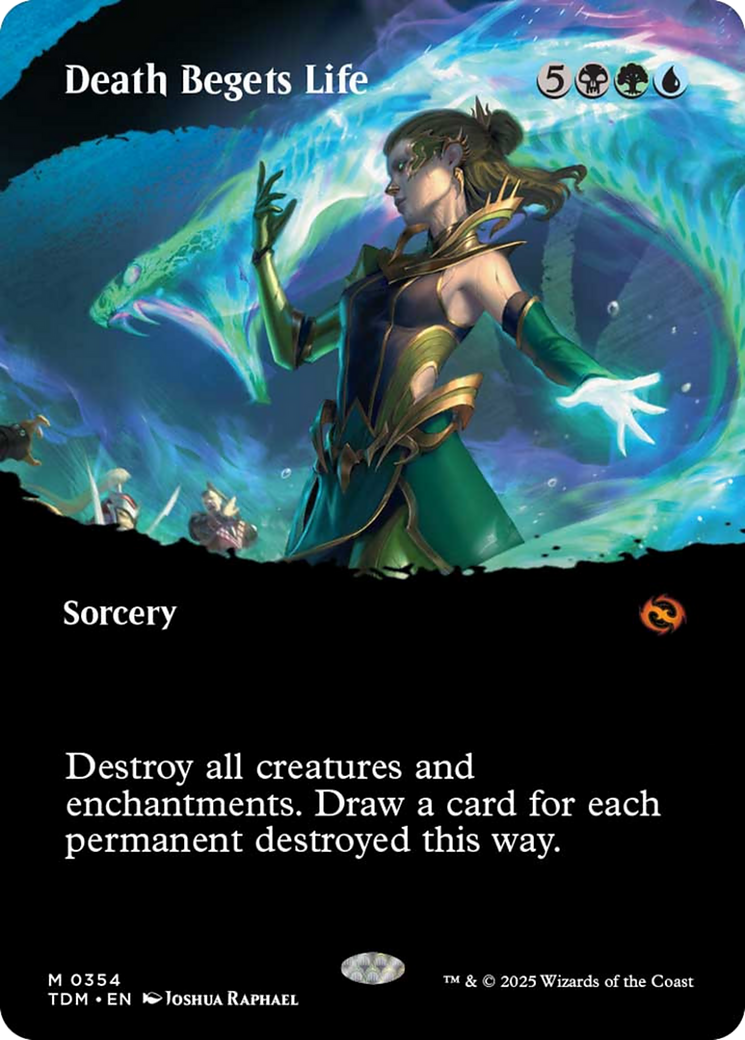 Death Begets Life (Borderless) [Tarkir: Dragonstorm] | Galactic Gamez