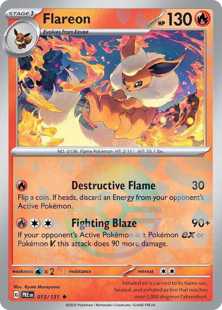 Flareon (013/131) (Poke Ball Pattern) [Scarlet & Violet: Prismatic Evolutions] | Galactic Gamez