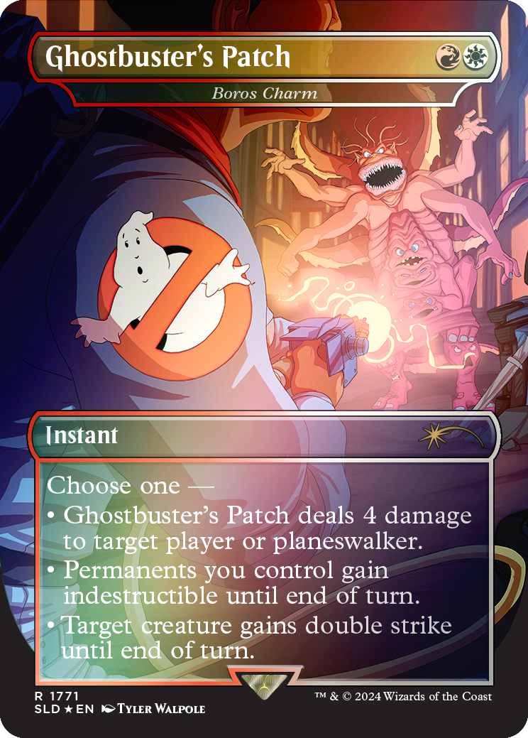 Ghostbuster's Patch - Boros Charm (Rainbow Foil) [Secret Lair Drop Series] | Galactic Gamez