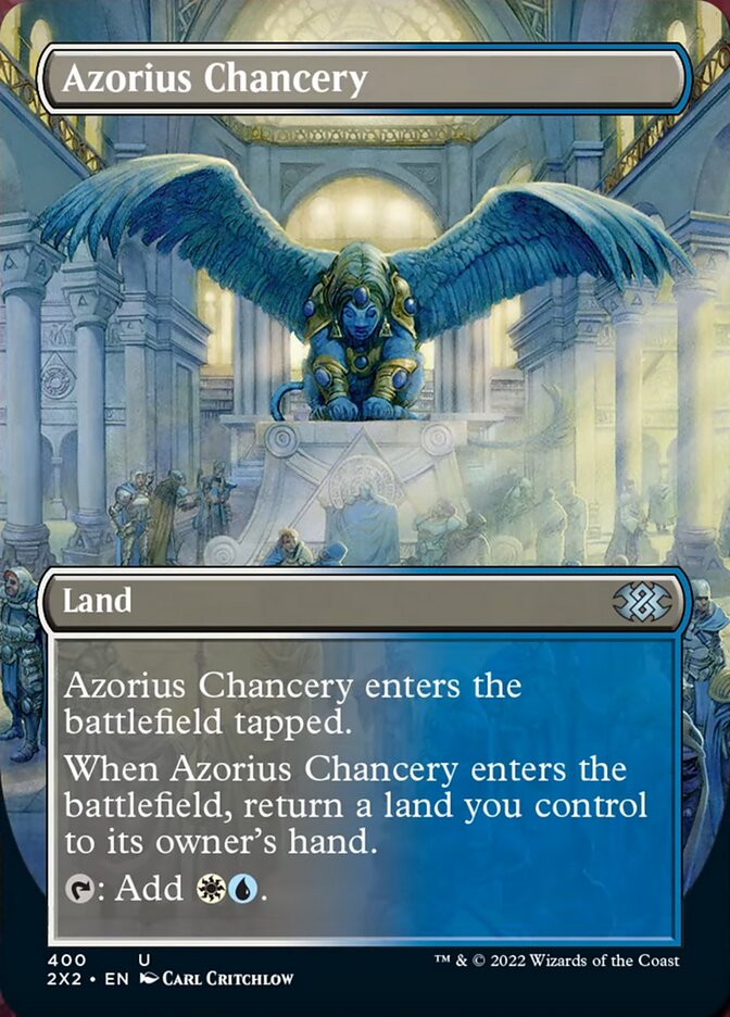 Azorius Chancery (Borderless Alternate Art) [Double Masters 2022] | Galactic Gamez