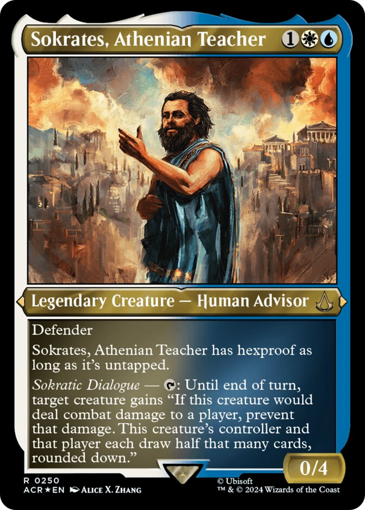 Sokrates, Athenian Teacher (Foil Etched) [Assassin's Creed] | Galactic Gamez