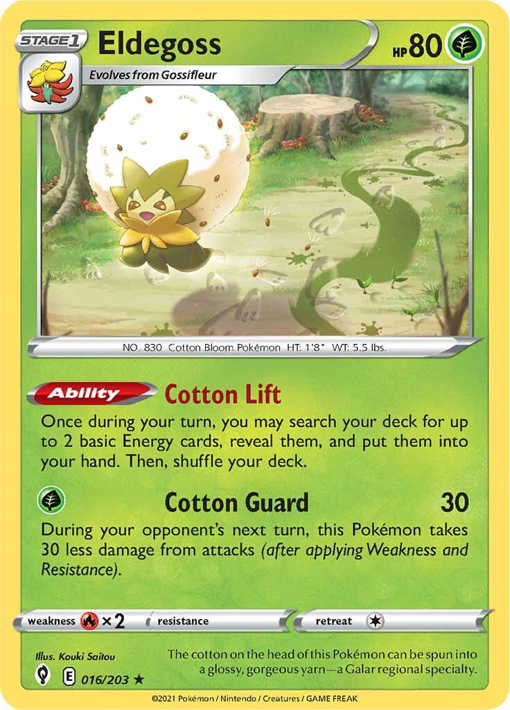 Eldegoss (016/203) (Theme Deck Exclusive) [Sword & Shield: Evolving Skies] | Galactic Gamez