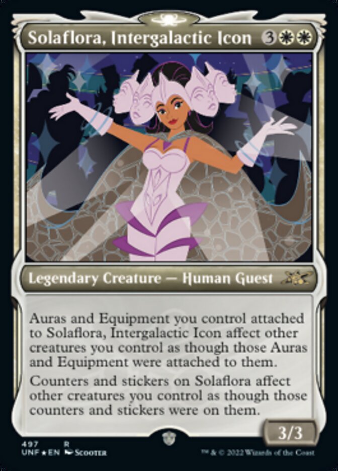 Solaflora, Intergalactic Icon (Showcase) (Galaxy Foil) [Unfinity] | Galactic Gamez
