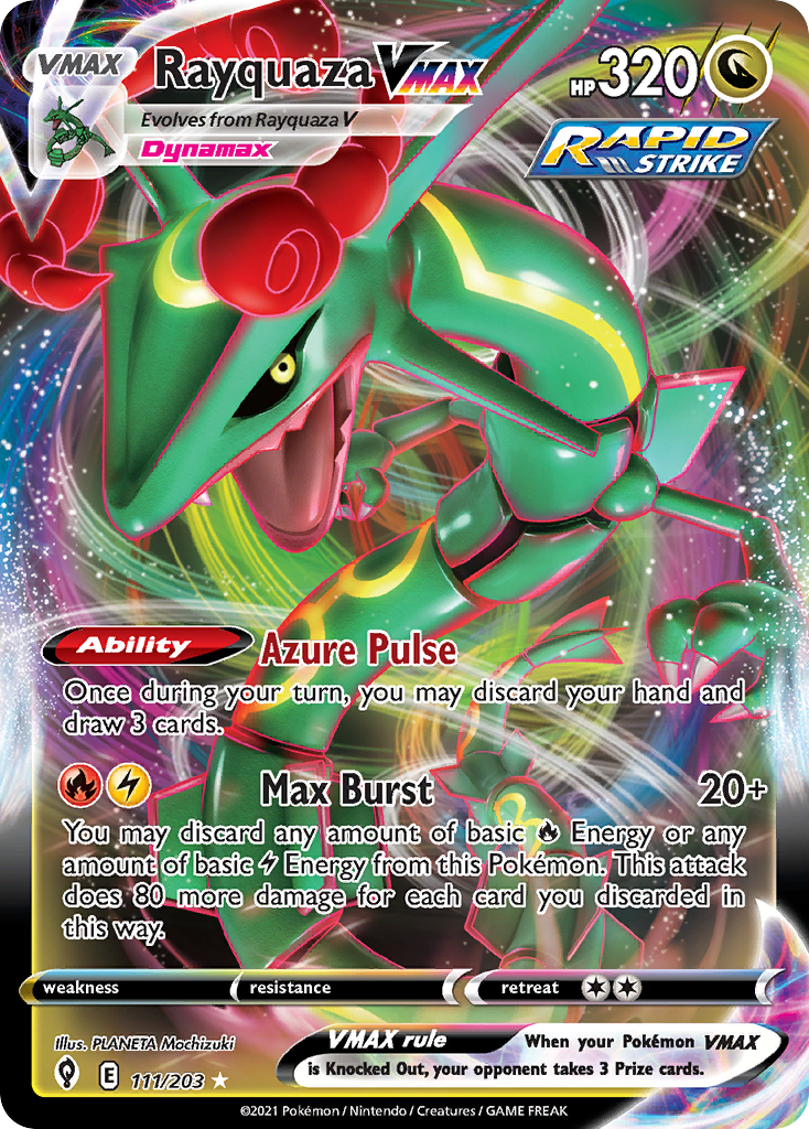 Rayquaza VMAX (111/203) (Jumbo Card) [Sword & Shield: Evolving Skies] | Galactic Gamez