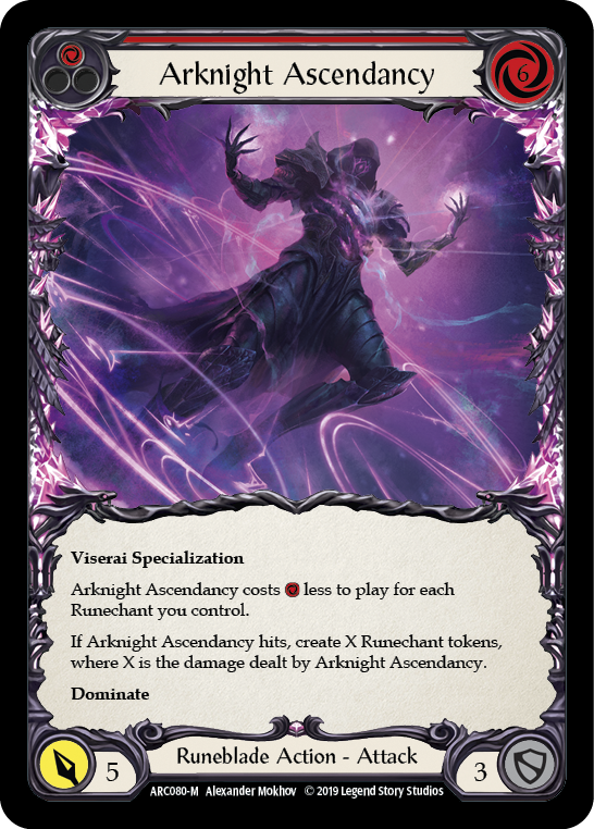 Arknight Ascendancy [ARC080-M] (Arcane Rising)  1st Edition Rainbow Foil | Galactic Gamez