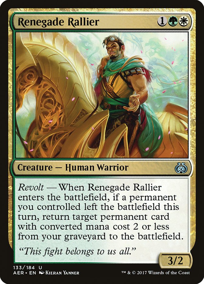 Renegade Rallier [Aether Revolt] | Galactic Gamez